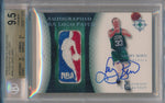 Upper Deck 2005-2006 Ultimate Collection Autographs NBA Logo #APL-LB Larry Bird 1/1 / BGS Grade 9.5 / Auto Grade 10