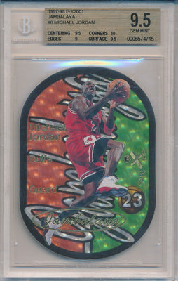 SkyBox 1997-1998 EX 2001 Jambalaya #6/15JB Michael Jordan  / BGS Grade 9.5