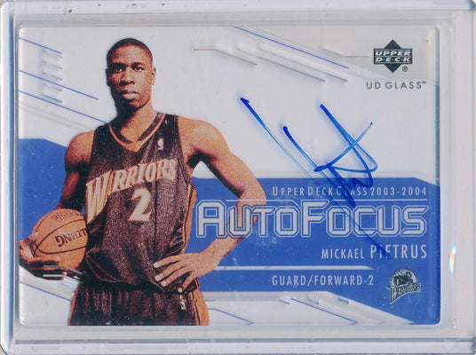 Upper Deck 2003-04 UD Glass Auto Focus #PI  Mickael Pietrus