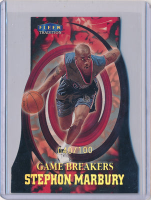 Fleer 1999-2000 Tradition Game Breakers #10/15GB Stephon Marbury 40/100