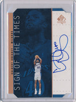 Upper Deck 1998-1999 SP Authentic Sign Of The Times #CH Calbert Cheaney