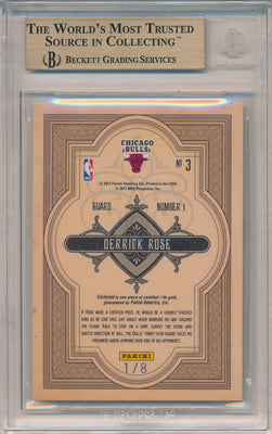 Panini 2010-2011 Gold Standard Gold Mining #3 Derrick Rose 1/8 / BGS Grade 9.5