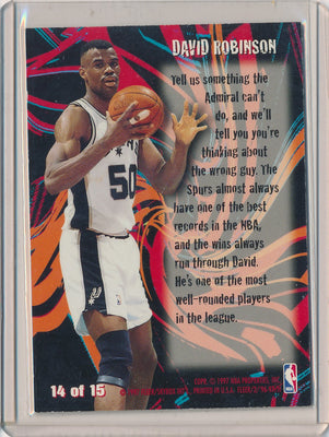 Fleer 1996-1997 Basketball Thrill Seekers #14/15 David Robinson