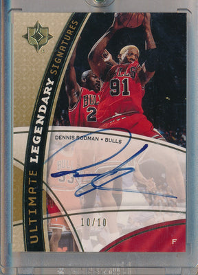 Upper Deck 2008-2009 Ultimate Collection Ultimate Legendary Signatures #LS-RO Dennis Rodman 10/10