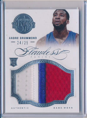 Panini 2012-2013 Flawless Silver Jumbo Patches #6 Andre Drummond  24/25