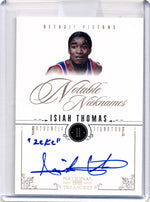 Panini 2010-2011 National Treasures Notable Nicknames  #2 Isiah Thomas 42/49