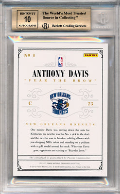 Panini 2012-2013 National Treasures  Notable Nicknames  #23 Anthony Davis  13/25 / BGS Grade 9.5 / Auto Grade 10