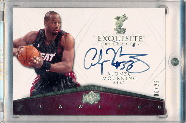 Upper Deck 2008-2009 Exquisite Collection Flawless Autographs #FLAW-AM Alonzo Mourning 6/25