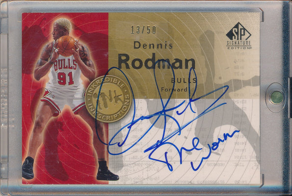 Upper Deck 2005-2006 SP Signature Edition Inkredible Inscriptions #II-DR Dennis Rodman 13/50
