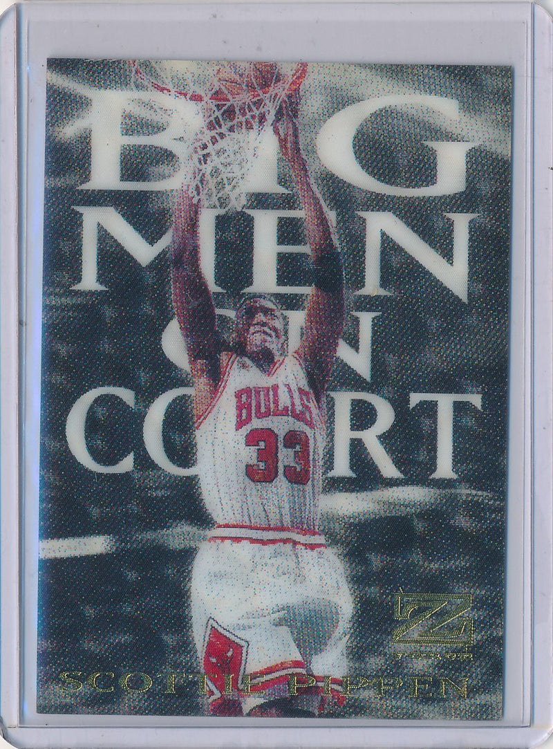 SkyBox 1997-1998 Z-Force Big Men On Court #13/15BMOC Scottie Pippen