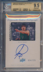 Upper Deck 2009-2010 Exquisite Collection RC Auto #44 Ricky Rubio 34/225 / BGS Grade 9.5 / Auto Grade 10