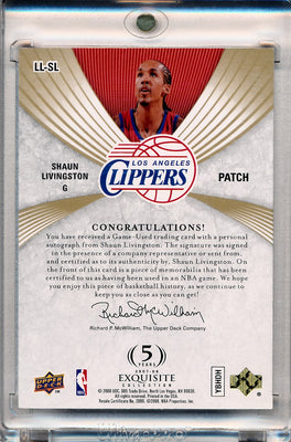 Upper Deck 2007-2008 Exquisite Collection Limited Logos #LLSL Shaun Livingston 1/50