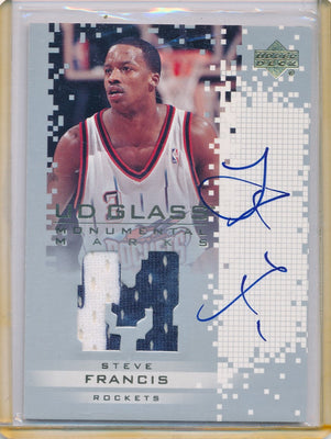 Upper Deck 2003-04 UD Glass Monumental Marks #SF-J Steve Francis