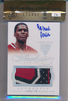 Panini 2012-2013 Flawless Platinum Jersey Auto #23 Robert Parish 1/1 / PSA Grade 8 / Auto Grade 10