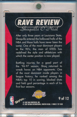 SkyBox 1997-1998 Z-Force Rave Review #9/12 Shaquille O'neal