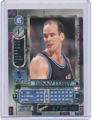 Skybox 1997-1998 Metal Universe Championship Precious Metal Gems Red #85 Danny Ferry 79/100