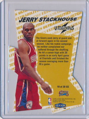 Fleer 1997-1998 Ultrabilities Superstar #19/20SS Jerry Stackhouse