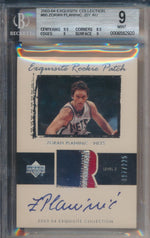 Upper Deck 2003-2004 Exquisite Collection Exquisite Rookie Patch Auto #60 Zoran Planinic 97/225 / BGS Grade 9 / Auto Grade 10