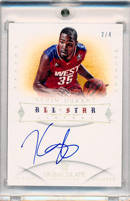 Panini 2012-2013 Immaculate Collection All Star Lineage #ASKD Kevin Durant 2/4