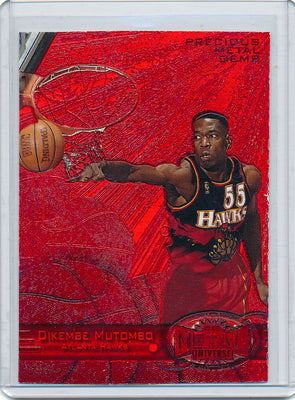 Skybox 1997-1998 Metal Universe Championship Precious Metal Gems Red #106 Dikembe Mutombo 17/100