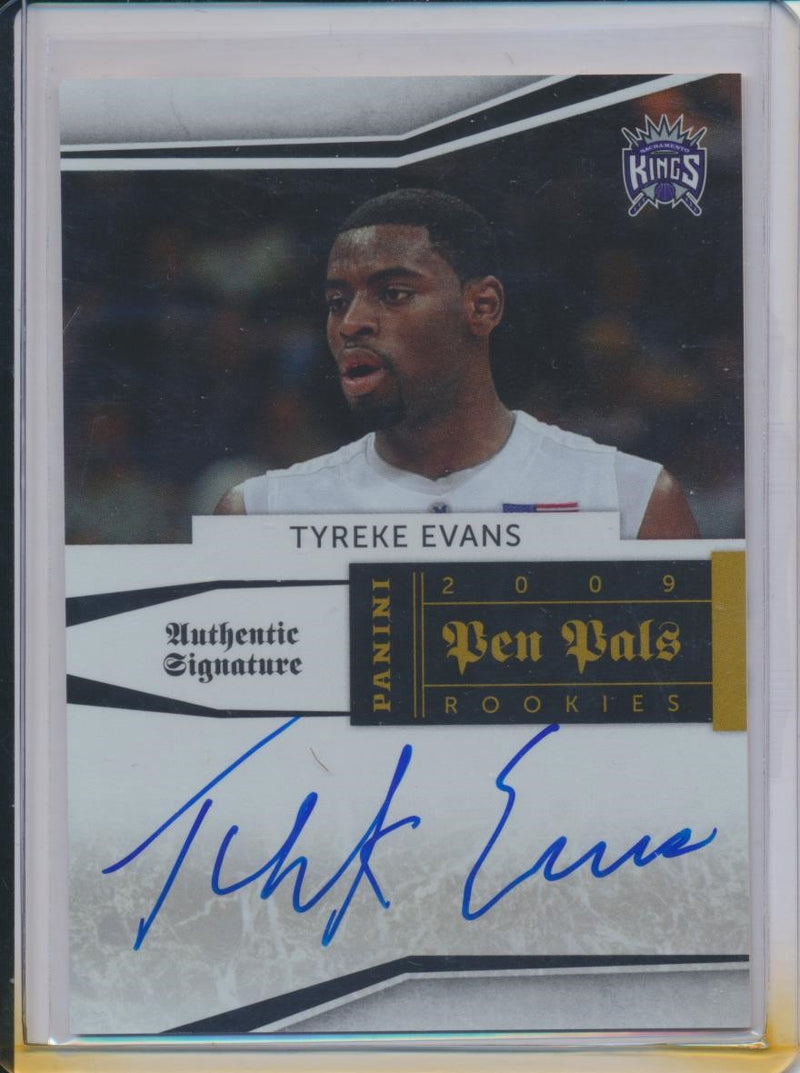 Panini  2009-2010 Pen Pals RC Auto #TE Tyreke Evans 19/50