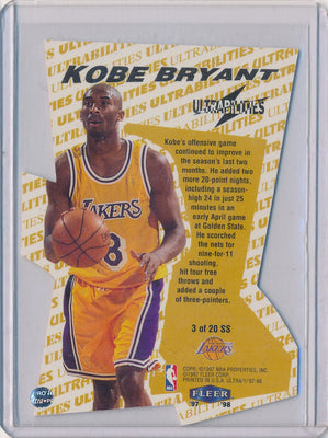 Fleer 1997-1998 Ultrabilities Superstar #3/20SS Kobe Bryant