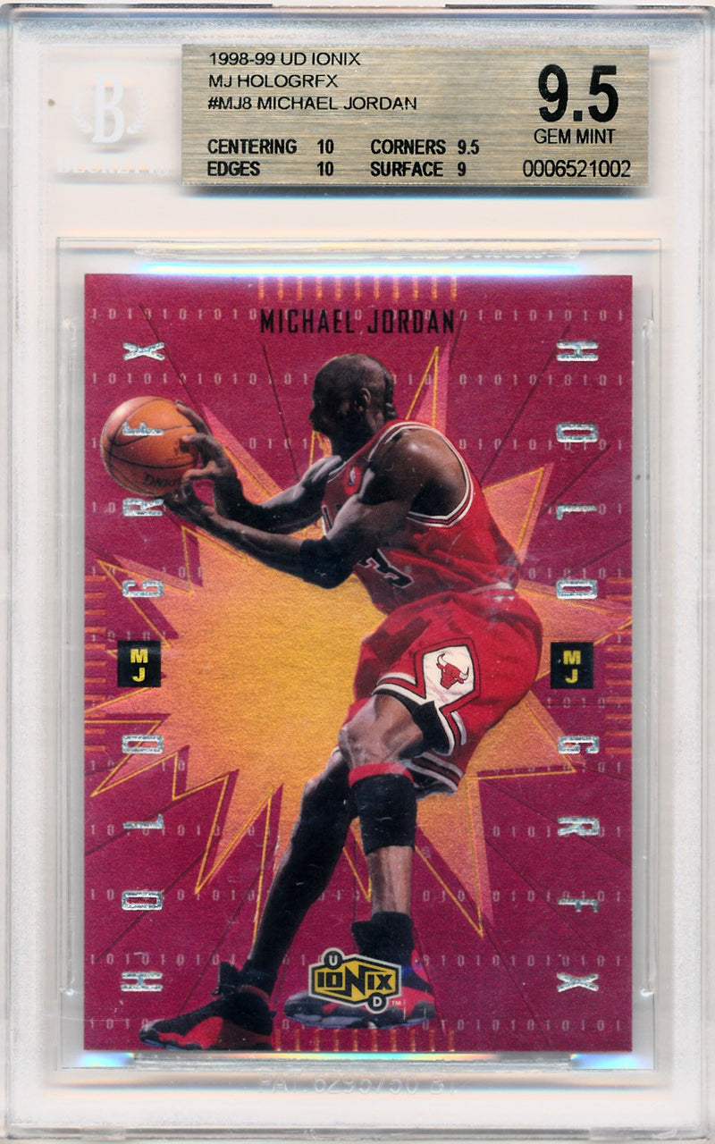 Upper Deck 1998-1999 Ionix MJ Hologrfx #MJ8 Michael Jordan  / BGS Grade 9.5