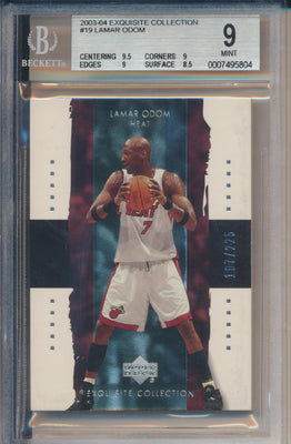 Upper Deck 2003-2004 Exquisite Collection Base #19 Lamar Odom 107/225 / BGS Grade 9