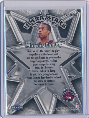 Fleer 1997-1998 Ultra Ultra Stars #6/20US Marcus Camby