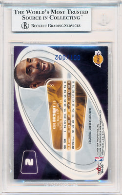 Fleer 2004-2005 E-XL Essential Credentials Now #2 Kobe Bryant 1/2 / BGS Grade 8.5