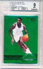 Upper Deck 2011-12 Fleer Retro Precious Metal Gems GREEN #PM-1 Michael Jordan 7/10 / BGS Grade 9