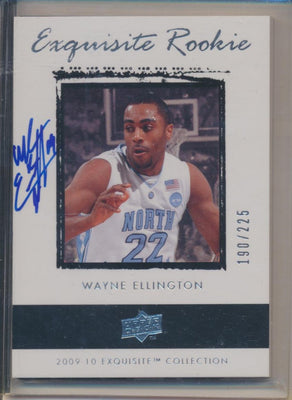 Upper Deck 2009-2010 Exquisite Collection Rookie #70 Wayne Ellington 190/225
