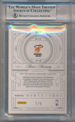 Panini 2009-2010 National Treasures Century Gold #167 Alonzo Mourning 1/5 / BGS Grade 9