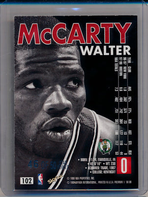 SkyBox 1998-99 Premium Star Rubies #102 Walter McCarty 46/50