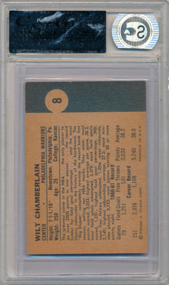 1961 Fleer Wilt Chamberlain RC#8 CSA Grade 8.5
