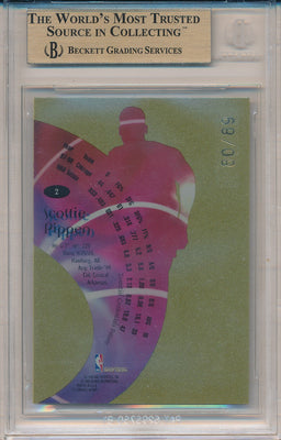 SkyBox 1998-1999 E-X Century Essential Credentials Future #2 Scottie Pippen 80/89 / BGS Grade 10