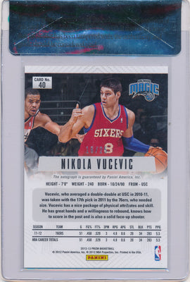 Panini 2012-2013 Prizm Basketball #40 Nikola Vucevic 16/25 / BGS Grade 8.5 / Auto Grade 10