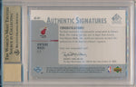 Upper Deck 2003-2004 SP Signature Edition Authentic Signatures #AS-DY Dwyane Wade  / BGS Grade 9.5 / Auto Grade 10