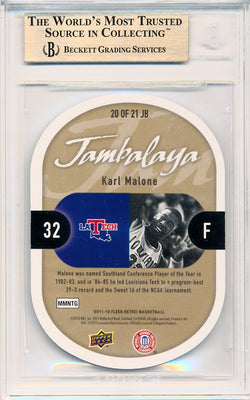 Upper Deck 2011-12 Fleer Retro Jambalaya #20/21JB Karl Malone  / BGS Grade 9.5