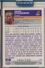 Topps  2003-2004 Chrome  X-Fractor #67 Amare Stoudemire 143/220