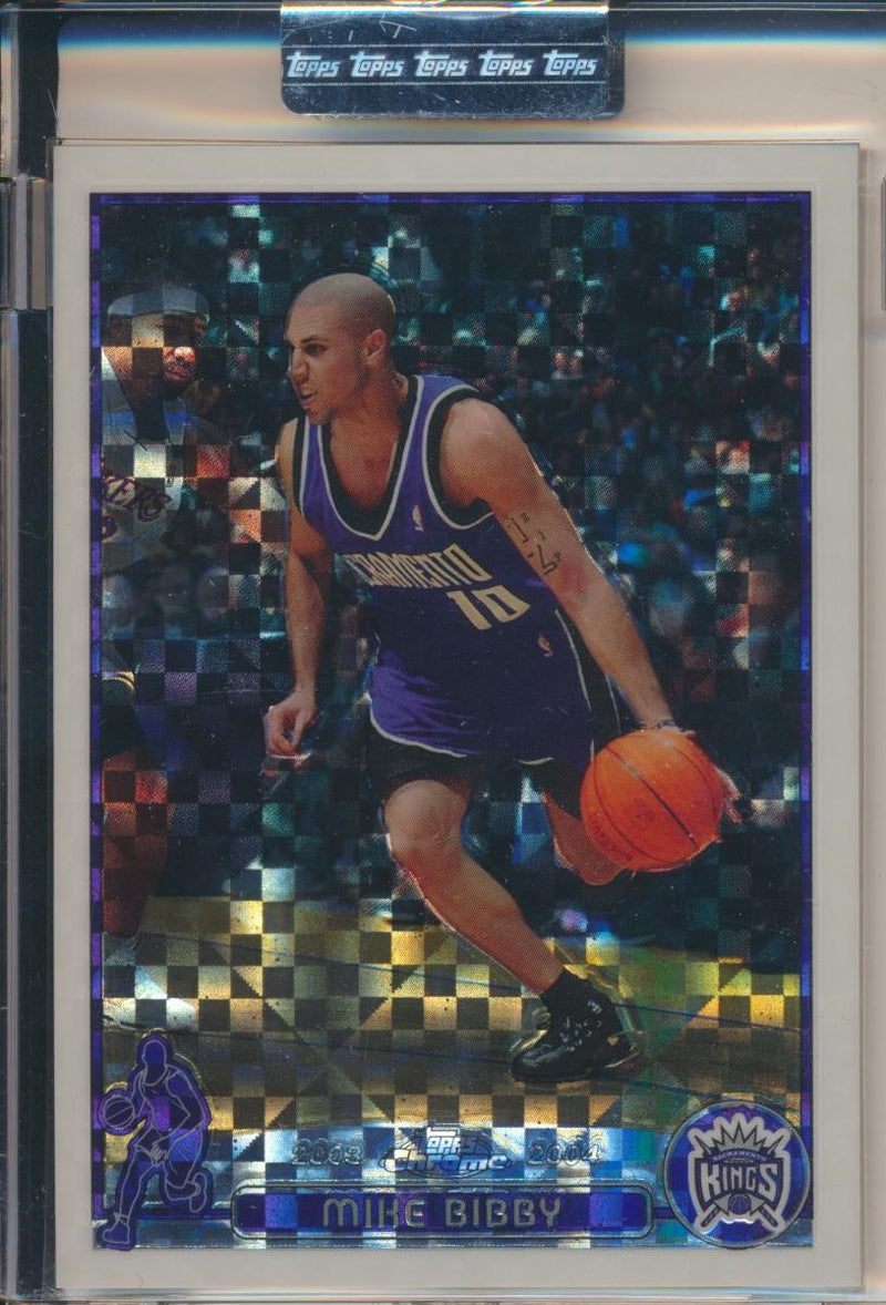 Topps  2003-2004 Chrome  X-Fractor #10 Mike Bibby 184/220