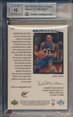 Upper Deck 2003-2004 Exquisite Collection Exquisite Rookie Patch Auto #73 Jarvis Hayes 108/225 / BGS Grade 9 / Auto Grade 10