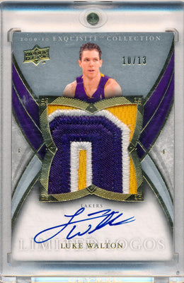 Upper Deck 2009-2010 Exquisite Collection Limited Logos #LLW Luke Walton 10/13