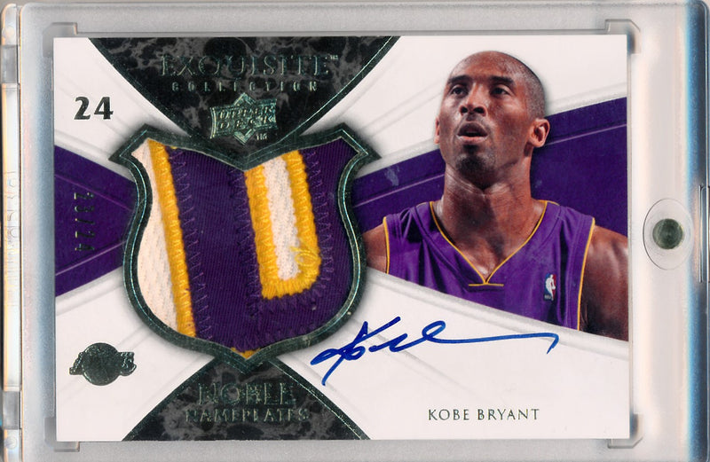 Upper Deck 2008-2009 Exquisite Collection Noble Nameplates #NAKB Kobe Bryant 23/24