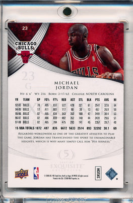 Upper Deck 2007-2008 Exquisite Collection  #23 Michael Jordan 225/225