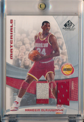 Upper Deck 2004-2005 SP Game Used Materials #SP-HO   Hakeem Olajuwon 4/10