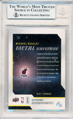 Skybox 2008-2009 Metal Universe Precious Metal Gems Green #72 Michael Beasley 2/50 / BGS Grade 9