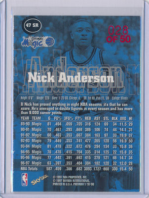 SkyBox 1997-1998 Premium Star Rubies #47SR Nick Anderson 28/50