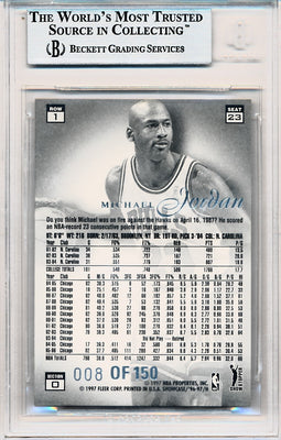 Fleer 1997-1998 Flair Showcase Legacy Collection Row 1 #23 Michael Jordan 8/150 / BGS Grade 9