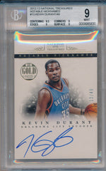 Panini 2012-2013 National Treasures Notable Nicknames #13 Kevin Durant 12/49 / BGS Grade 9 / Auto Grade 10